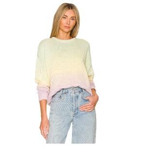 Olivia Rubin Aria Ombré Rainbow Sweater Pastel Ombre Womens XS